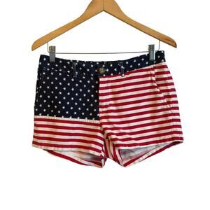 Chubbies Shorts Mens Medium Red White Miss Mericas Stars Stripes Made USA Preppy